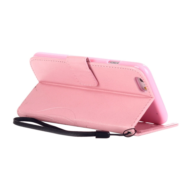 For  iPhone 8 & 7  Heart Diamond Encrusted Flowers Embossing Horizontal Flip Leather Case with Holder & Card Slots & Wallet & Lanyard