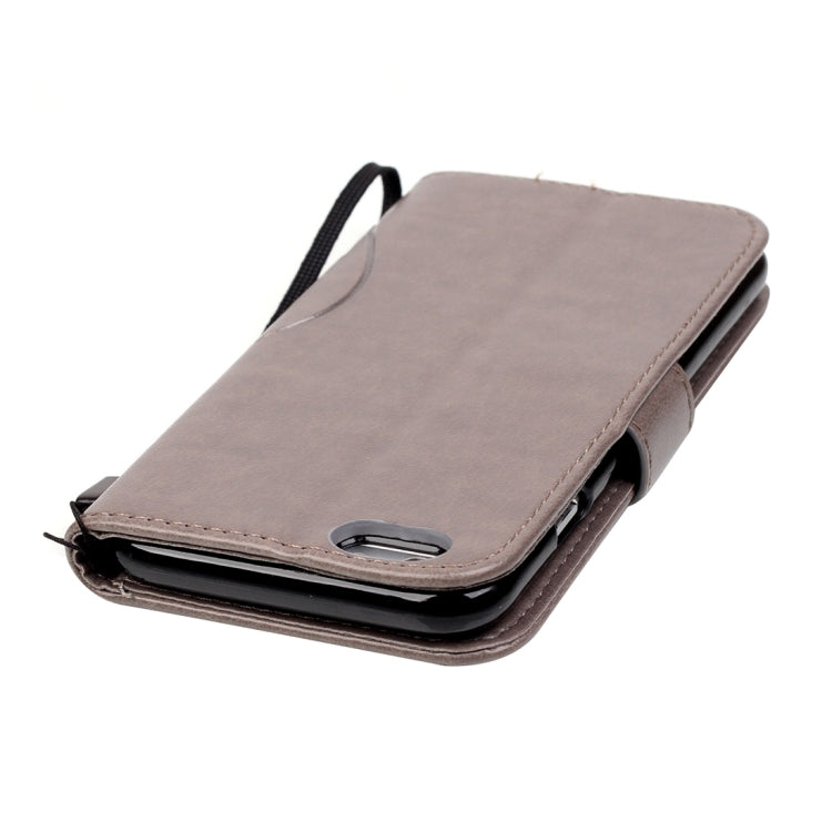 For  iPhone 8 & 7  Heart Diamond Encrusted Flowers Embossing Horizontal Flip Leather Case with Holder & Card Slots & Wallet & Lanyard