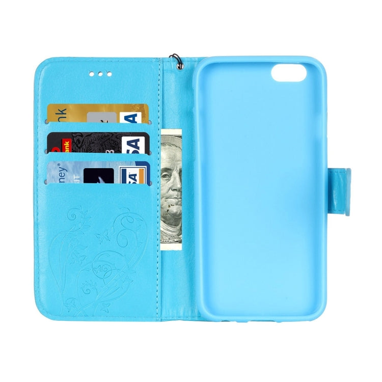 For  iPhone 8 & 7  Heart Diamond Encrusted Flowers Embossing Horizontal Flip Leather Case with Holder & Card Slots & Wallet & Lanyard