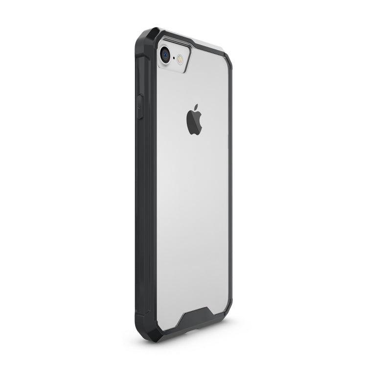 For  iPhone 8 & 7  Shockproof Acrylic + TPU Transparent Armor Protective Case