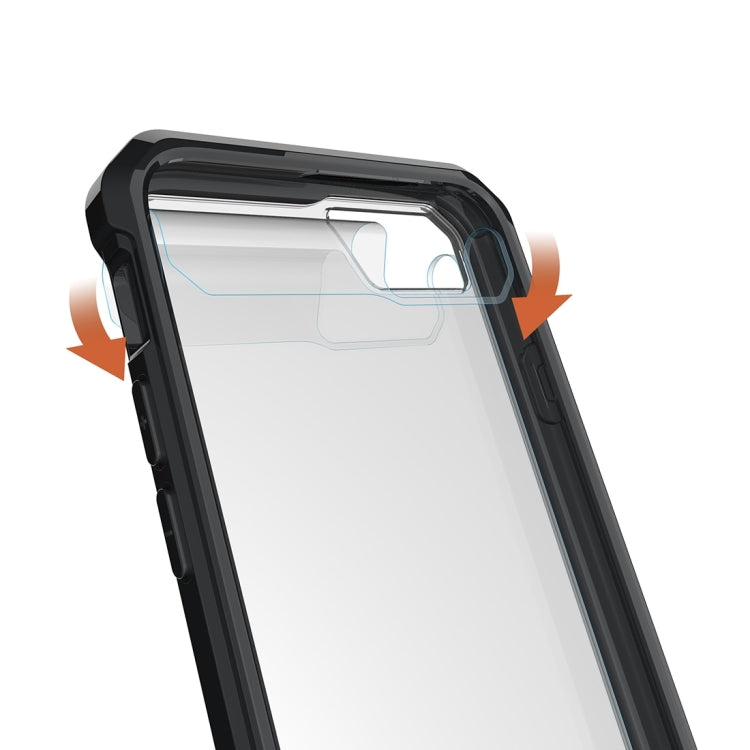 For  iPhone 8 & 7  Shockproof Acrylic + TPU Transparent Armor Protective Case