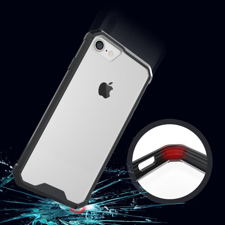 For  iPhone 8 & 7  Shockproof Acrylic + TPU Transparent Armor Protective Case