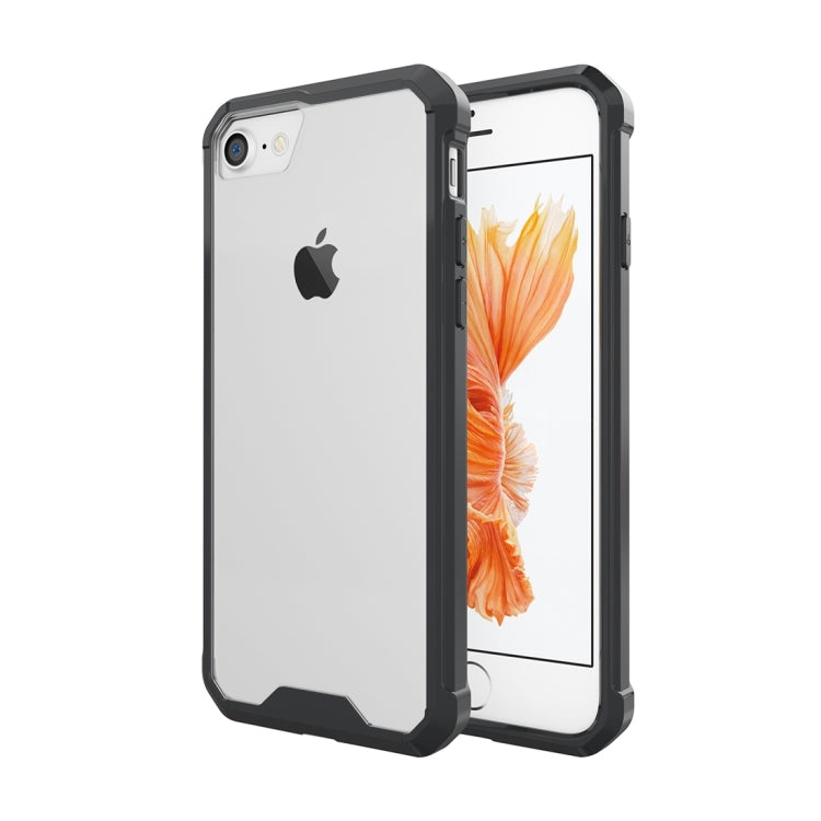 For  iPhone 8 & 7  Shockproof Acrylic + TPU Transparent Armor Protective Case