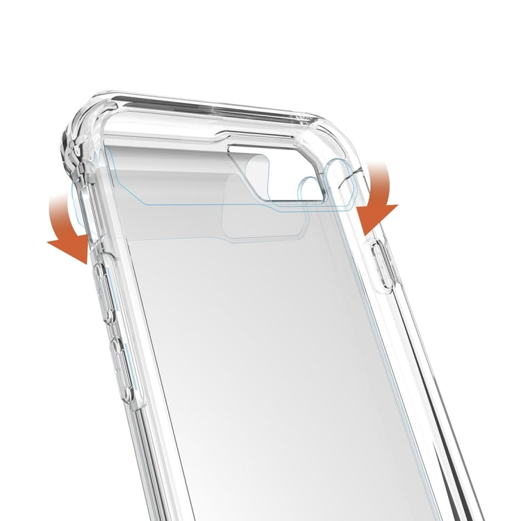For  iPhone 8 & 7  Shockproof Acrylic + TPU Transparent Armor Protective Case