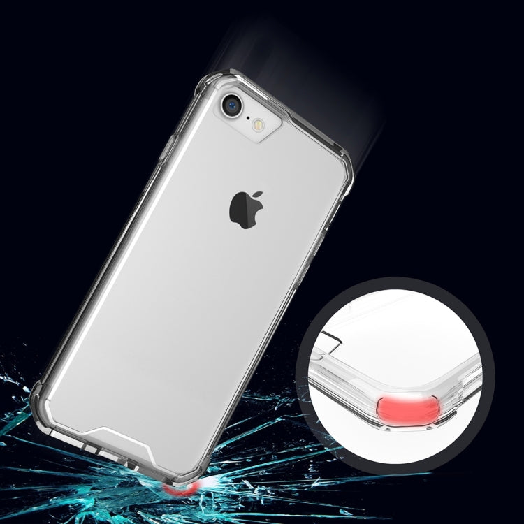 For  iPhone 8 & 7  Shockproof Acrylic + TPU Transparent Armor Protective Case