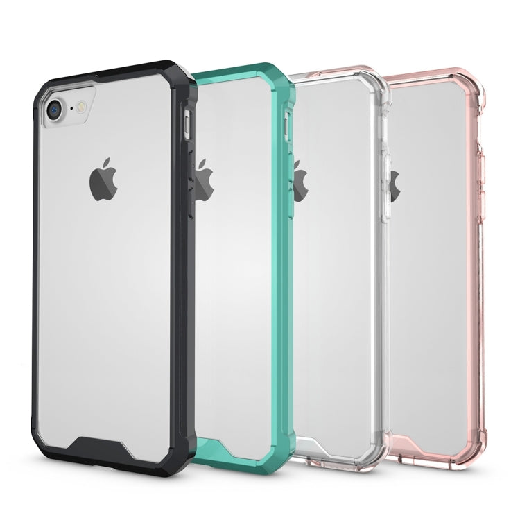 For  iPhone 8 & 7  Shockproof Acrylic + TPU Transparent Armor Protective Case