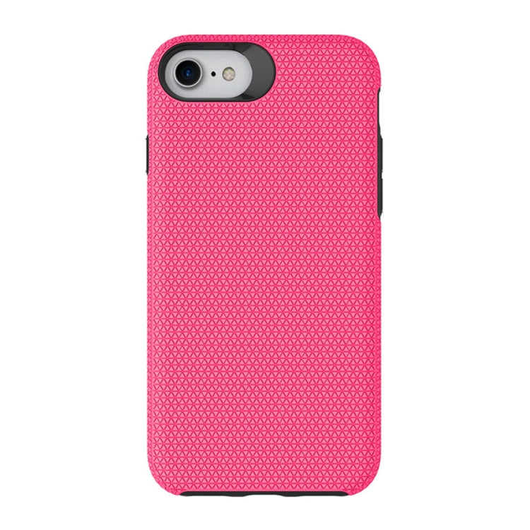 For iPhone SE 2020 & 8 & 7 PC + TPU Chrome Plated Press Button Anti-slip Protective Back Cover Case
