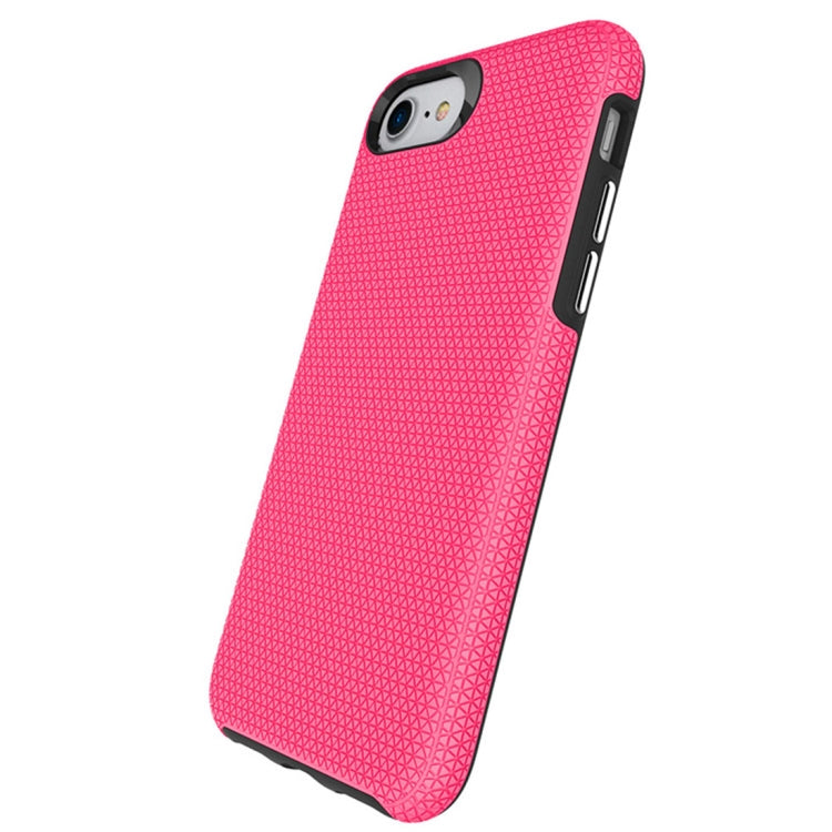 For iPhone SE 2020 & 8 & 7 PC + TPU Chrome Plated Press Button Anti-slip Protective Back Cover Case