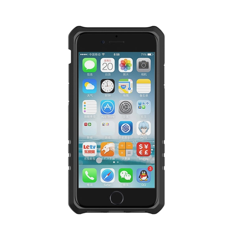 For  iPhone 8 & 7  Gearwheel Style TPU + PC Multi-function Outdoor Sports Protective Back Cover Case With 360 Degree Rotatable Holder & Armband