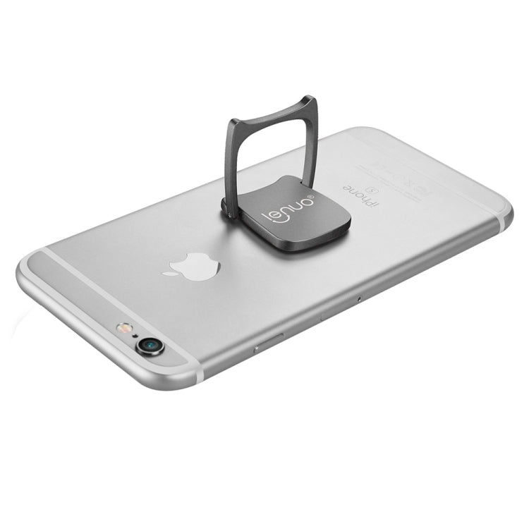 Lenuo DL-21 Universal Magnetic 360 Degree Rotation Quadrilateral Style Ring Phone Holder Stand, For iPhone / Huawei / Samsung / HTC / Sony / LG Mobile Phone