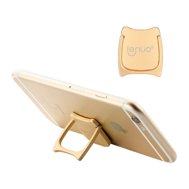 Lenuo DL-21 Universal Magnetic 360 Degree Rotation Quadrilateral Style Ring Phone Holder Stand, For iPhone / Huawei / Samsung / HTC / Sony / LG Mobile Phone