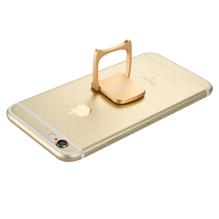 Lenuo DL-21 Universal Magnetic 360 Degree Rotation Quadrilateral Style Ring Phone Holder Stand, For iPhone / Huawei / Samsung / HTC / Sony / LG Mobile Phone
