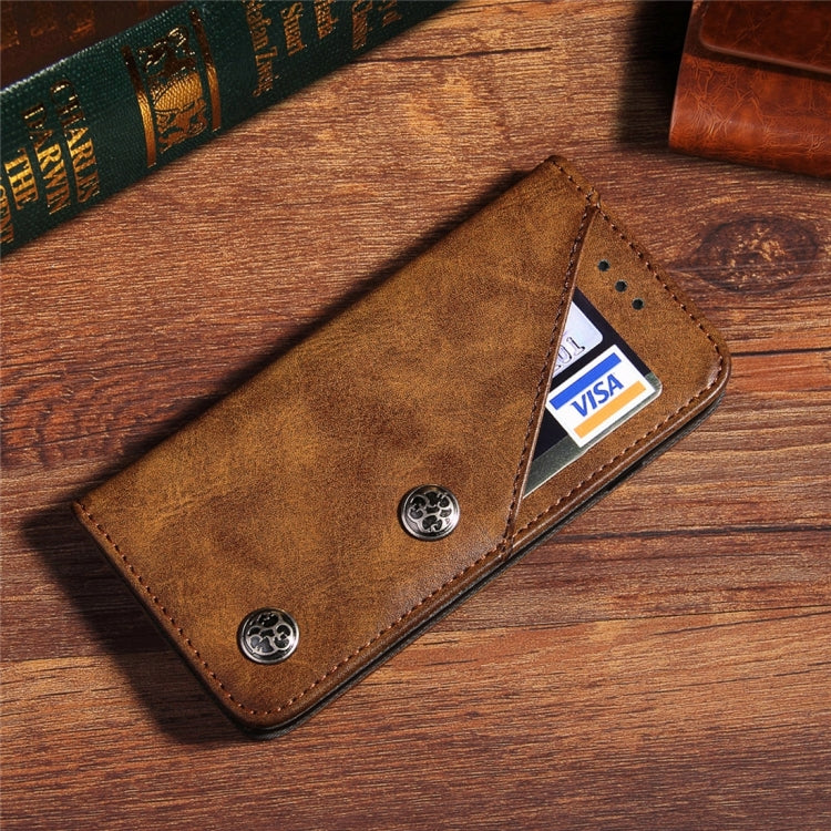 For  iPhone 8 & 7  Bronze Texture Casual Style Horizontal Flip Leather Case with Holder & Card Slots