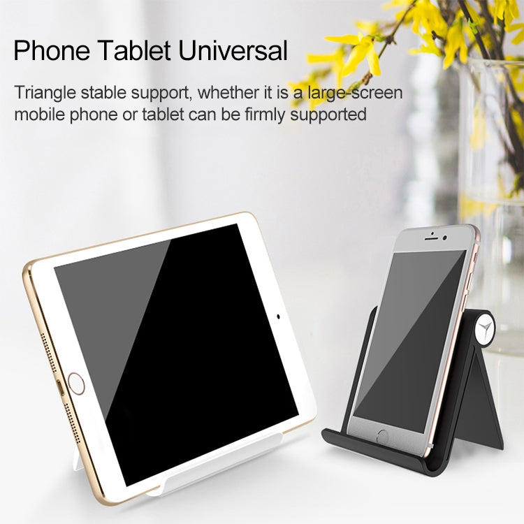 Lenuo DL-19 Universal ABS + Silica Gel Desktop Holder Multi-Angle Desk Stand for 3.5-11 inch Mobile Phone & Tablet
