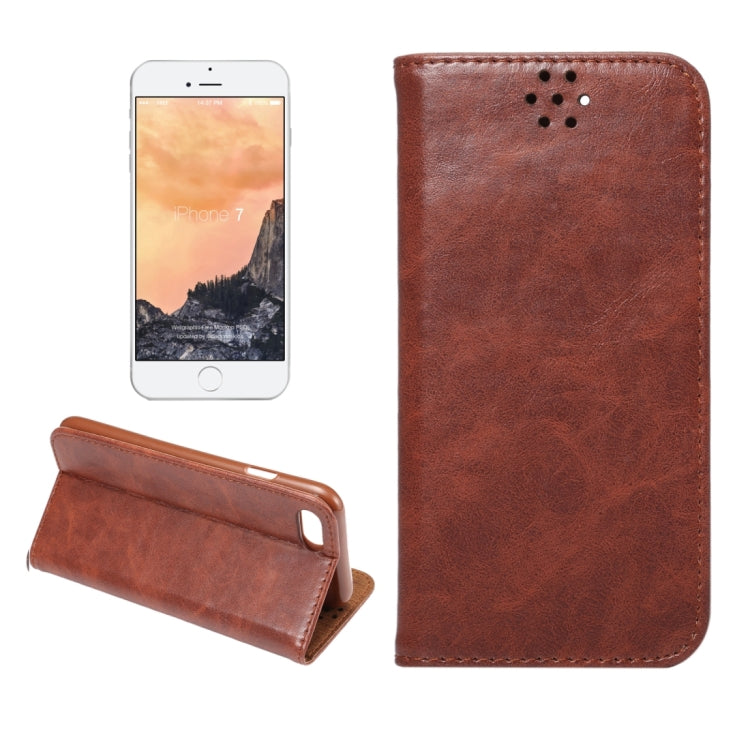 For  iPhone 8 & 7  Crazy Horse Texture Auto Closed  Horizontal Flip Leather Case with Holder & Card Slots & Wallet