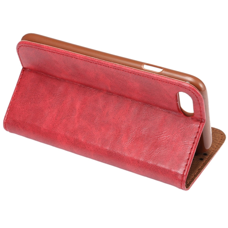 For  iPhone 8 & 7  Crazy Horse Texture Auto Closed  Horizontal Flip Leather Case with Holder & Card Slots & Wallet