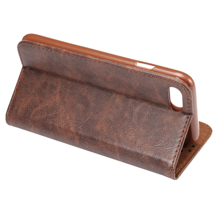 For  iPhone 8 & 7  Crazy Horse Texture Auto Closed  Horizontal Flip Leather Case with Holder & Card Slots & Wallet
