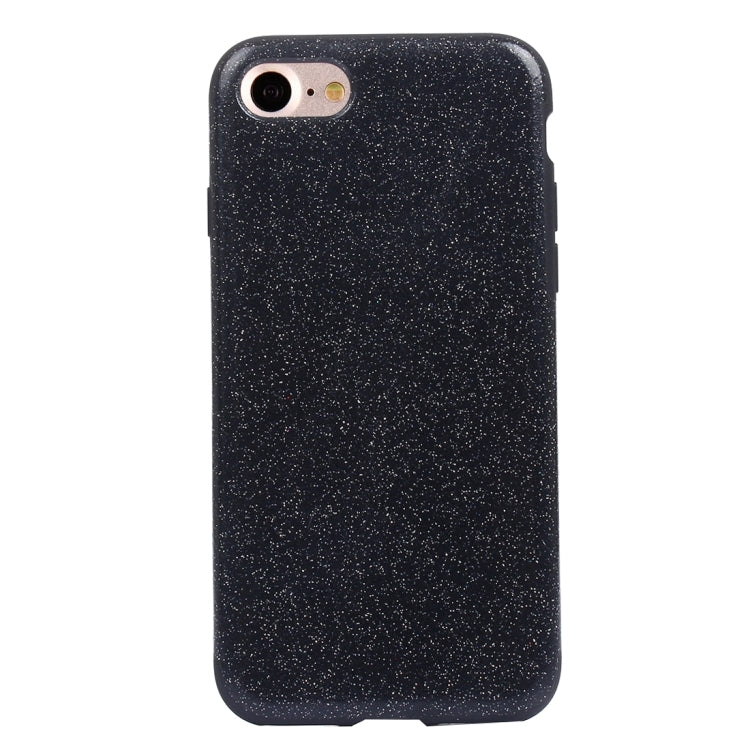 For  iPhone 8 & 7  Glitter Powder PU Paste Skin Soft TPU Protective Case