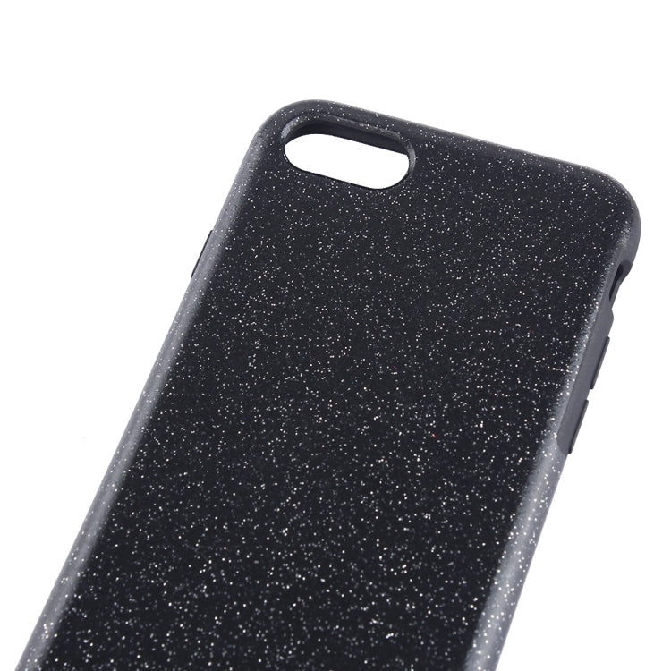 For  iPhone 8 & 7  Glitter Powder PU Paste Skin Soft TPU Protective Case