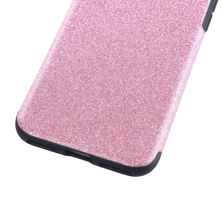 For  iPhone 8 & 7  Glitter Powder PU Paste Skin Soft TPU Protective Case