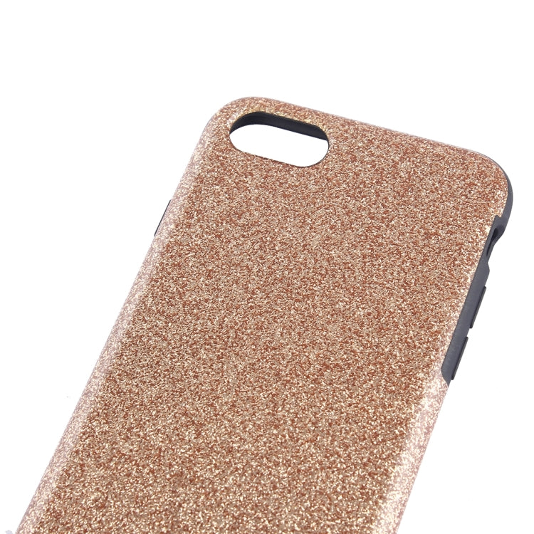 For  iPhone 8 & 7  Glitter Powder PU Paste Skin Soft TPU Protective Case
