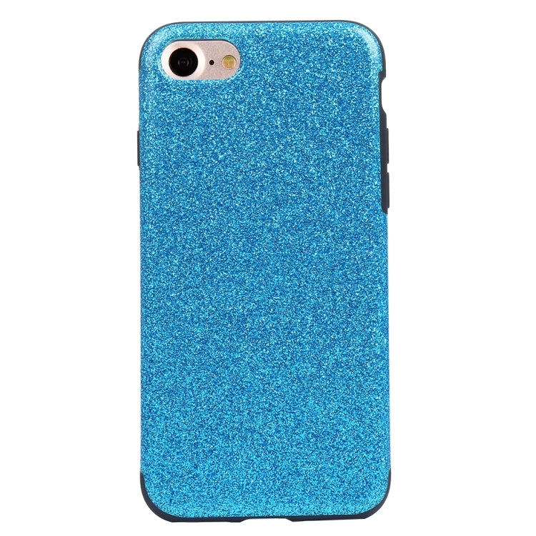 For  iPhone 8 & 7  Glitter Powder PU Paste Skin Soft TPU Protective Case