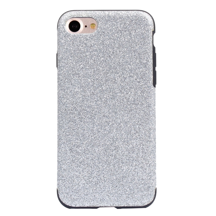 For  iPhone 8 & 7  Glitter Powder PU Paste Skin Soft TPU Protective Case