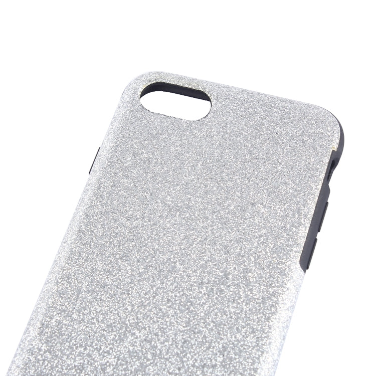 For  iPhone 8 & 7  Glitter Powder PU Paste Skin Soft TPU Protective Case