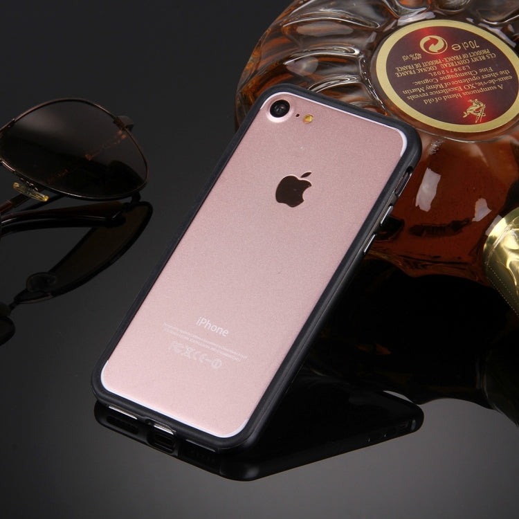 For  iPhone 8 & 7  Silicone + Metal Aluminum Bumper Frame