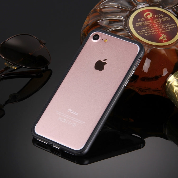 For  iPhone 8 & 7  Silicone + Metal Aluminum Bumper Frame
