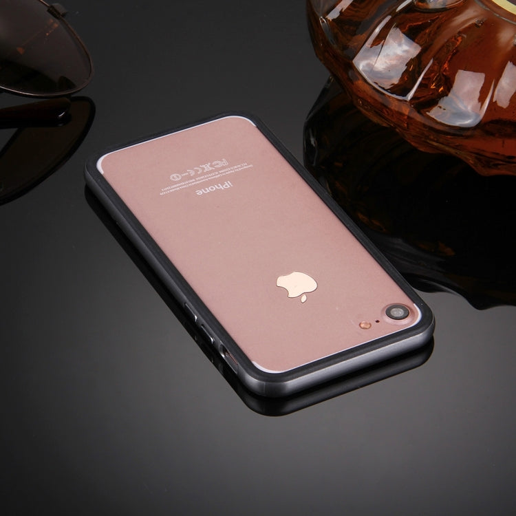 For  iPhone 8 & 7  Silicone + Metal Aluminum Bumper Frame
