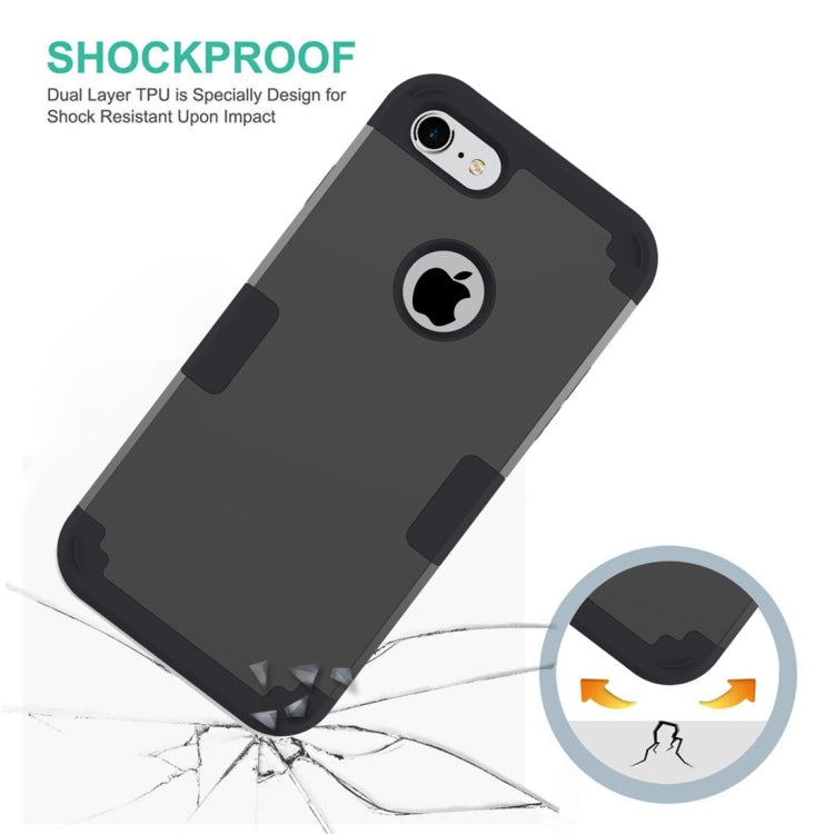For  iPhone 8 & 7  Separable contrast color PC + Silicone Combination Case