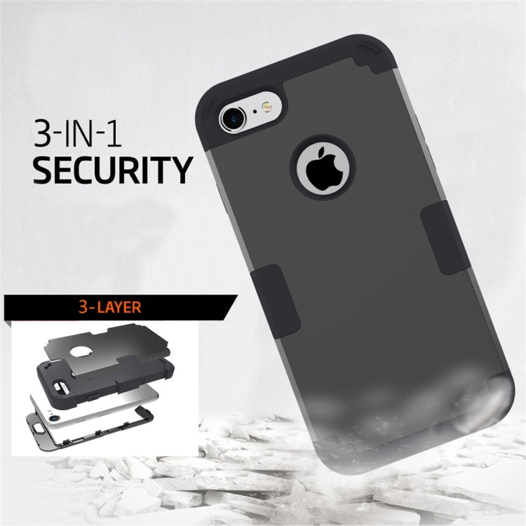 For  iPhone 8 & 7  Separable contrast color PC + Silicone Combination Case