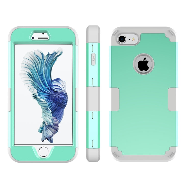 For  iPhone 8 & 7  Separable contrast color PC + Silicone Combination Case