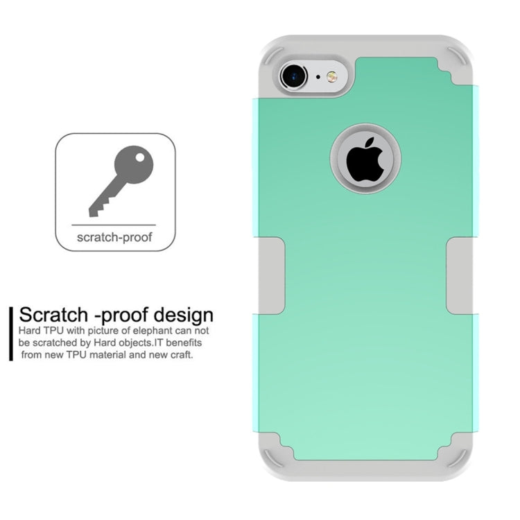 For  iPhone 8 & 7  Separable contrast color PC + Silicone Combination Case
