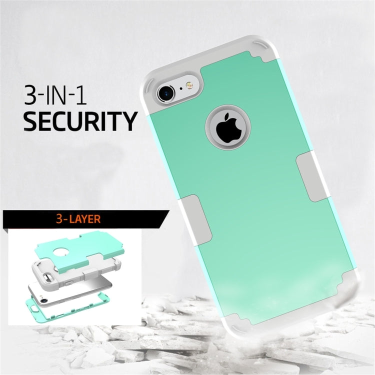 For  iPhone 8 & 7  Separable contrast color PC + Silicone Combination Case