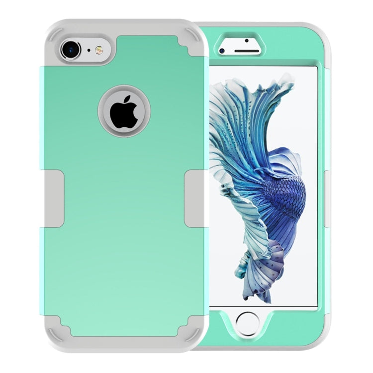 For  iPhone 8 & 7  Separable contrast color PC + Silicone Combination Case