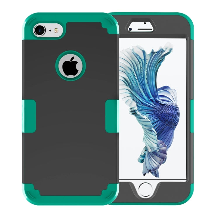 For  iPhone 8 & 7  Separable contrast color PC + Silicone Combination Case