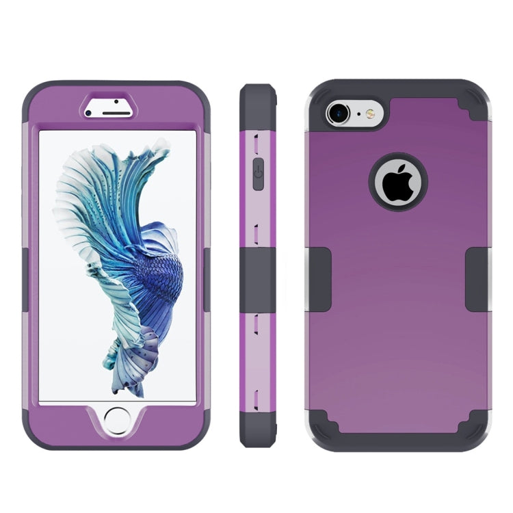 For  iPhone 8 & 7  Separable contrast color PC + Silicone Combination Case