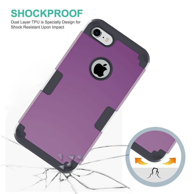 For  iPhone 8 & 7  Separable contrast color PC + Silicone Combination Case