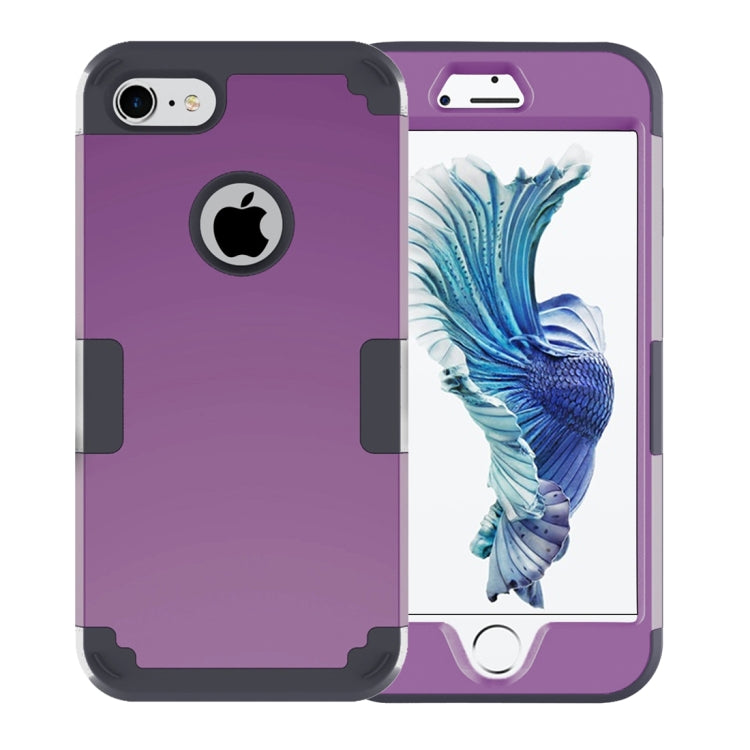 For  iPhone 8 & 7  Separable contrast color PC + Silicone Combination Case