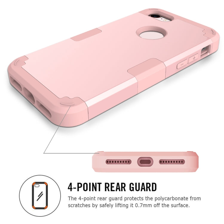 For  iPhone 8 & 7  Separable contrast color PC + Silicone Combination Case