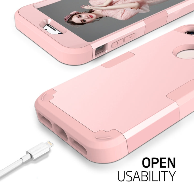 For  iPhone 8 & 7  Separable contrast color PC + Silicone Combination Case