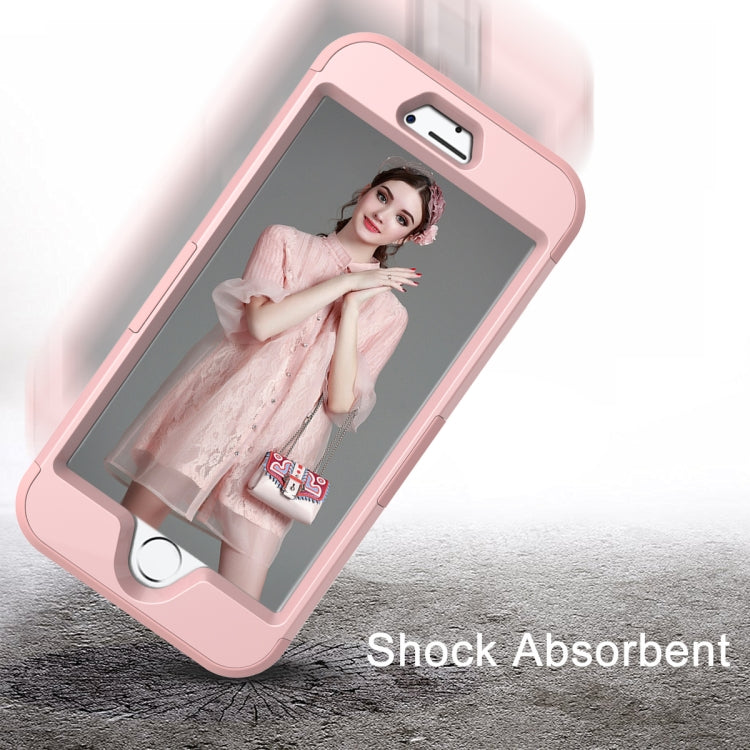 For  iPhone 8 & 7  Separable contrast color PC + Silicone Combination Case