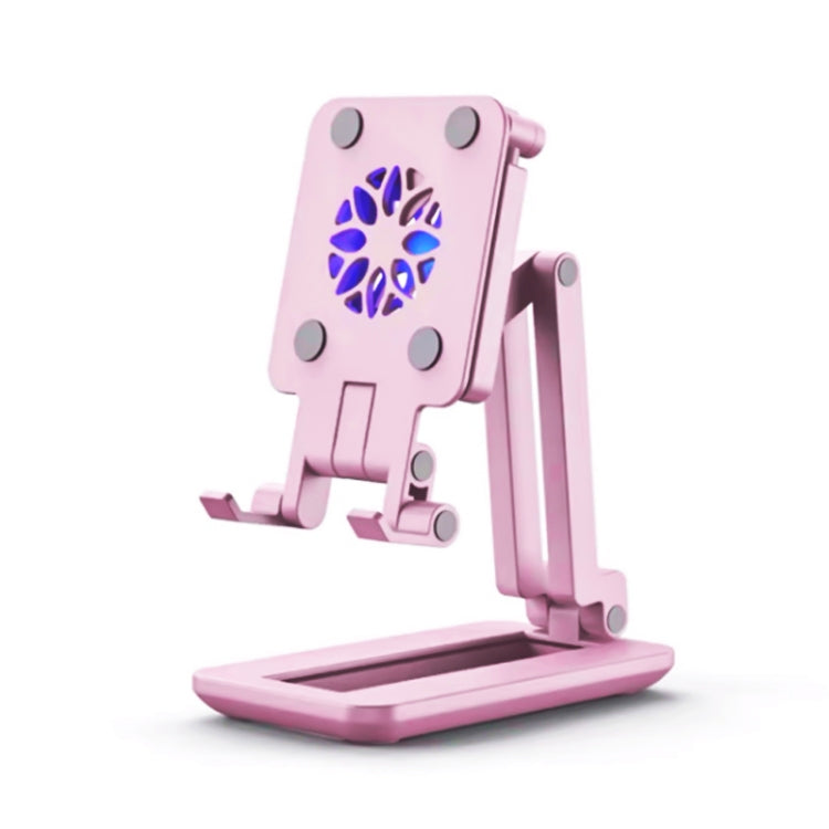 F6 Foldable Mobile Phone Tablet Desktop Stand Holder With Fill Light & Heat Dissipation