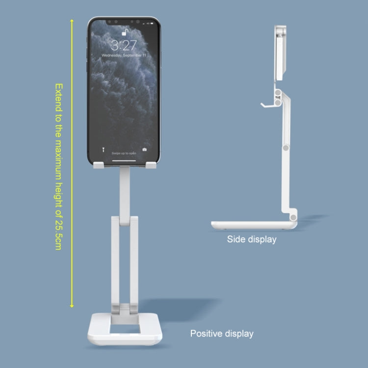 F6 Foldable Mobile Phone Tablet Desktop Stand Holder With Fill Light & Heat Dissipation