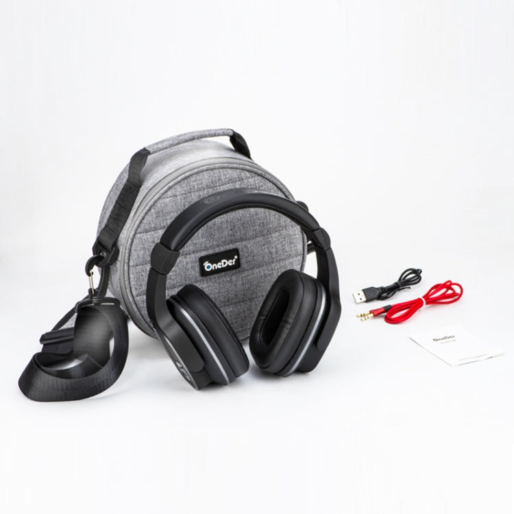 OneDer S2 Head-mounted Wireless Bluetooth Version 5.0 Headset Headphones, with Mic, Handsfree, TF Card, USB Drive, AUX, FM Function