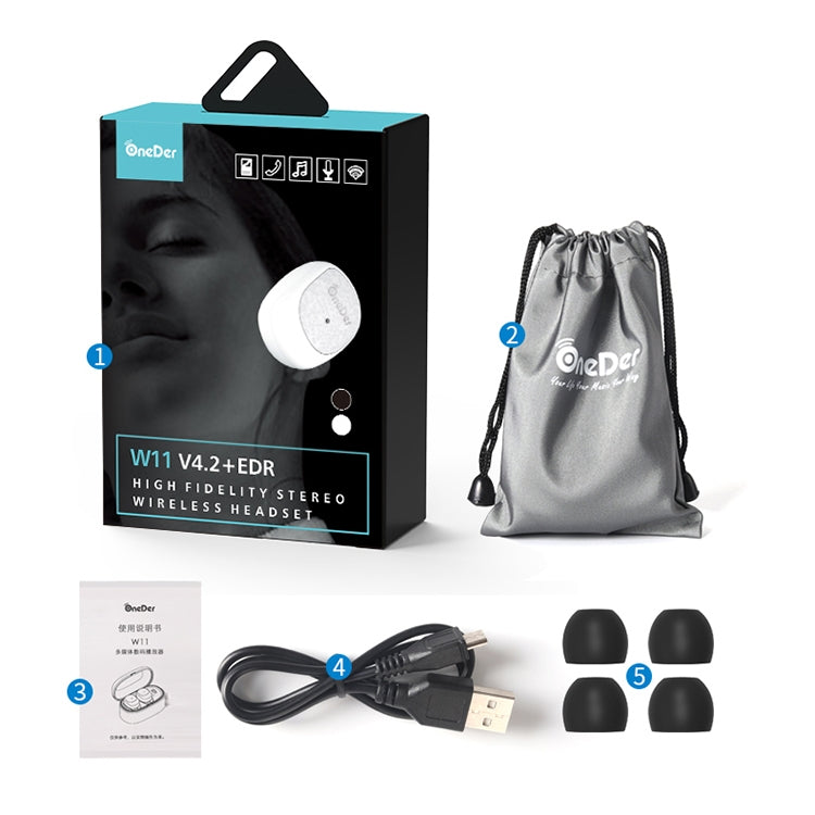 Oneder W11 True TWS Wireless Bluetooth Earphones Earbuds Stereo Headset