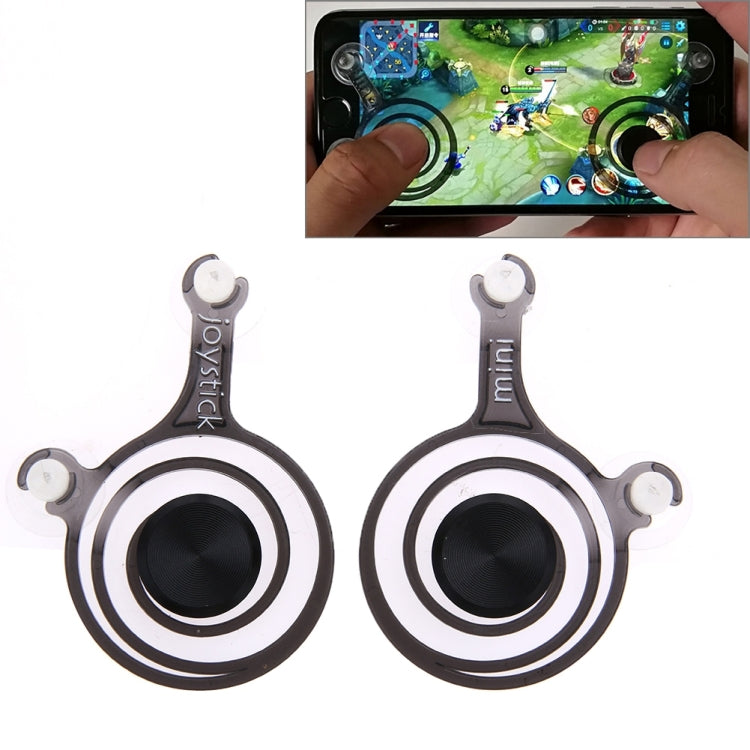 2 PCS Suction Cups Game Controller Joysticks for Android / iOS King of Glory(Black)