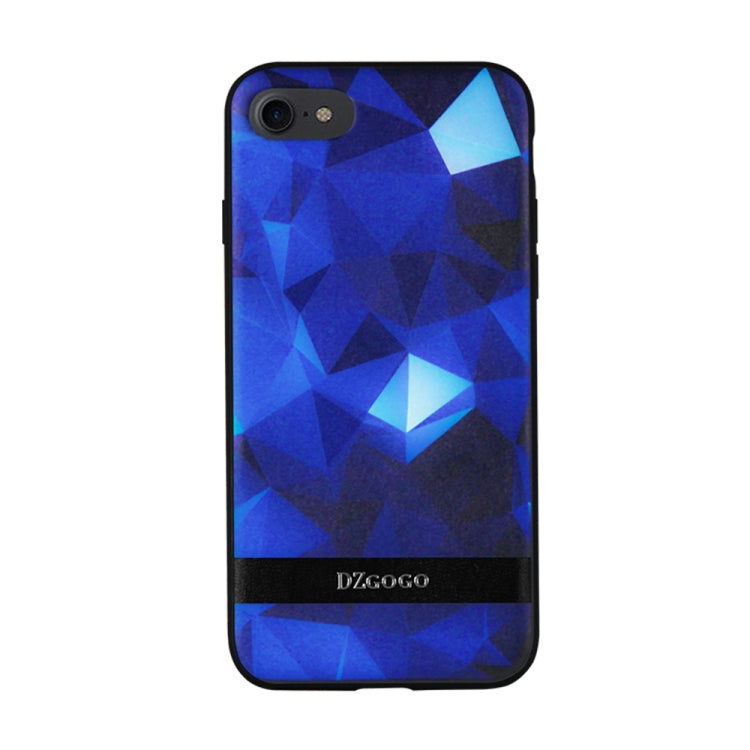 DZGOGO TOUCH Series for  iPhone 8 & 7  TPU + PU + PC Irregular Rhombus Texture Combination Protective Case